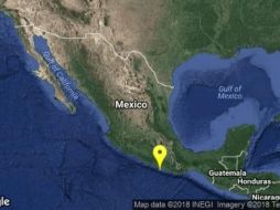 El movimiento telúrico se registra en las coordenadas 16.21 grados latitud norte, -98.90 grados longitud oeste. TWITTER / @PC_Guerrero