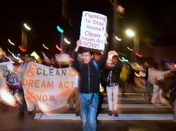 Manifestaciones de migrantes en diferentes puntos de EU se realizaron en apoyo a los activistas que participaron en la marcha. AFP / F. Brown