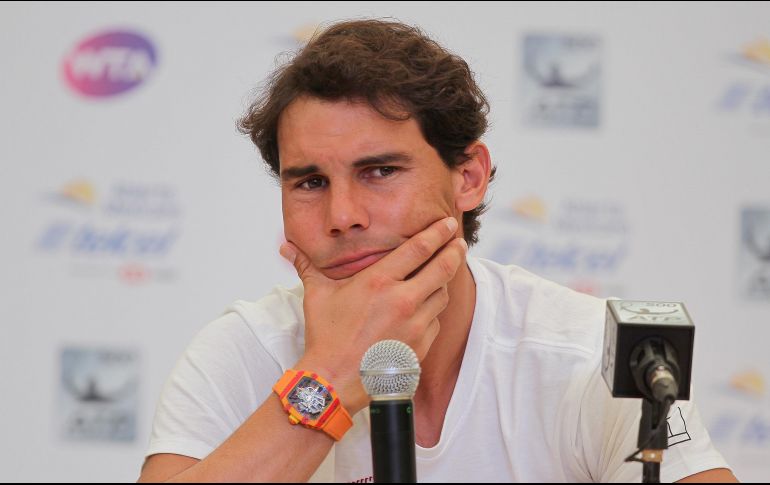Rafa buscará recuperarse para el torneo de Roland Garros, su favorito, donde ha levantado el título en 10 ocasiones y que se disputará del 21 de mayo al 10 de junio. NTX / ARCHIVO