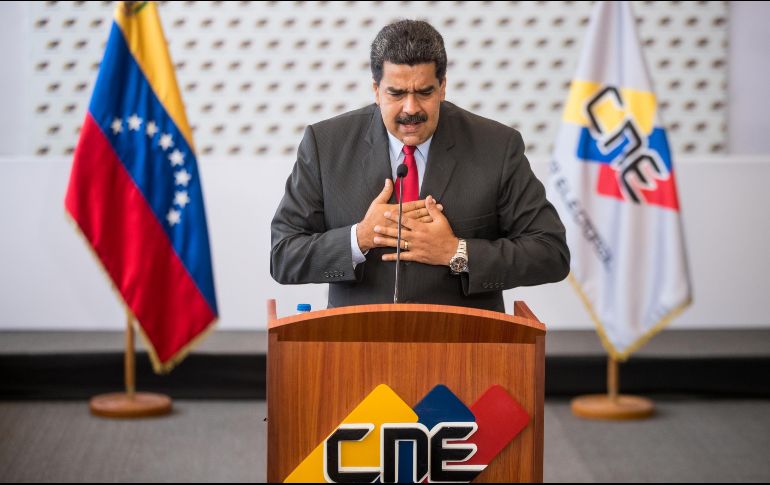 Maduro auguró una participación abrumadora en los comicios del 20 de mayo. EFE/M. Gutiérrez