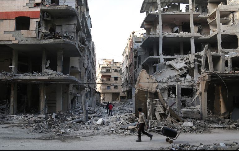 Los ataques tuvieron como blanco las poblaciones de Duma, Harasta y Al Shifunía. AFP/A. Souleiman