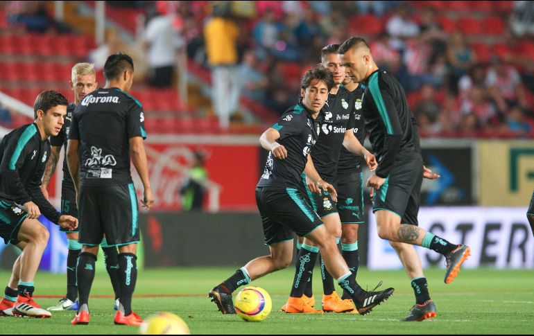 El Santos Laguna se anotó su sexto triunfo consecutivo esta noche. MEXSPORT/A. Juárez