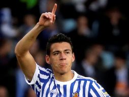 Moreno se estrena como anotador con la Real Sociedad. EFE/J. Herrero