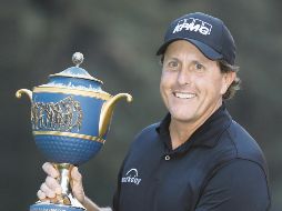 La anterior ocasión en la que Phil Mickelson se había coronado en un certamen, fue en el The Open Championship (abierto británico) de 2013. AP/E. Verdugo