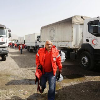 Primer convoy de ayuda humanitaria se dirige a Guta Oriental