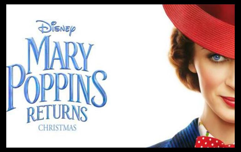 La cinta está protagonizada por la actriz Emily Blunt. FACEBOOK/Mary Poppins Returns