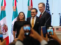 Guajardo rebatió a las palabras del representante comercial de Estados Unidos, Robert Lightizer, que minutos antes lamentó que no se había avanzando lo esperado en esta nueva tanda de negociaciones. EFE/ J. Núñez