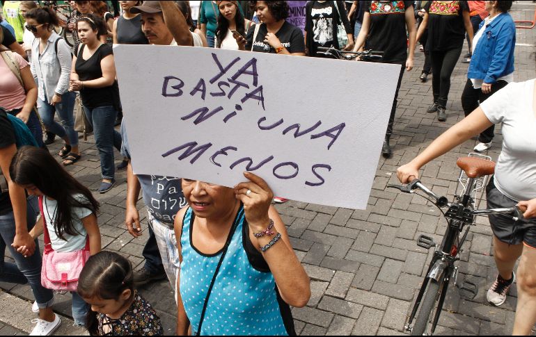 Autoridades detallan que 14 de los 25 países con mayor número de feminicidios están en América Latina y el Caribe. EL INFORMADOR/ ARCHIVO