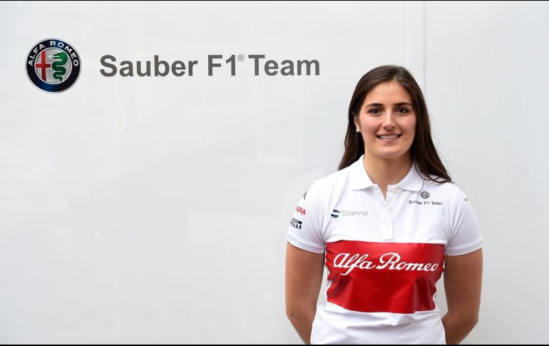 Calderón, de 24 años, fue la piloto de desarrollo del equipo el año pasado. TWITTER / @SauberF1Team
