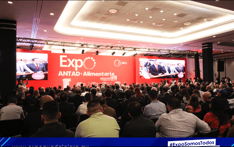 Del 6 al 8 de marzo, Expo ANTAD 2018 recibirá a mil 500 compradores, generará ventas por 14 mil millones de pesos, y recibirá a 45 mil visitantes. TWITTER/@ExpoGuadalajara