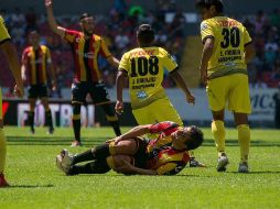 ''El tiempo que estará fuera es similar al de la primera ocasión para reincorporarse al equipo si todo está bien'' señalan los servicios médicos del equipo universitario. TWITTER / @jorgemora1991
