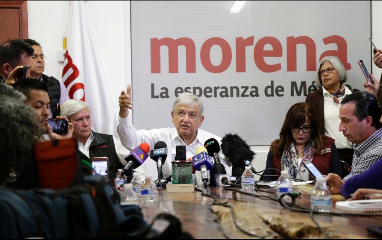 Tras una reunión con empresarios de Jalisco, el tabasqueño dijo en entrevista a medios que le toma la palabra al Presidente y le da el beneficio de la duda. NTX/ E. Jaramillo