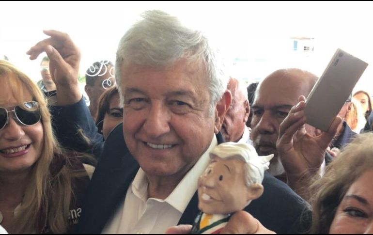López Obrador participó en el foro de candidatos presidenciales, realizado en la inauguración de la ANTAD 2018. TWITTER / @lopezobrador_