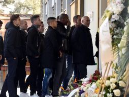 Sus restos fueron llevados a Florencia y posteriormente al centro nacional de entrenamiento en las afueras de la ciudad, donde estuvo presente el equipo. AP / M. Degl'Innocenti