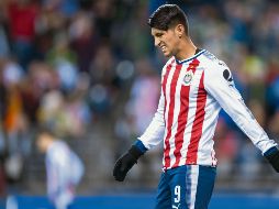 Lamento. Alan Pulido tuvo la oportunidad de darle una historia diferente desde el primer tiempo, sin embargo, las fallas ofensivas fueron de nuevo la cruz del Rebaño. MEXSPORT