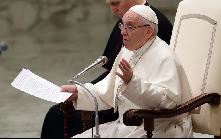 El Papa habló ante los miembros de la Comisión Católica Internacional para las Migraciones. AP/A. Tarantino
