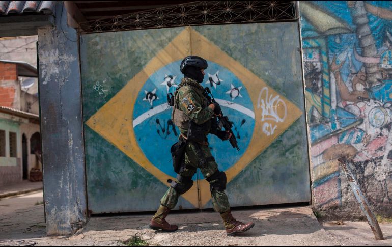 El hecho ocurrió tres semanas después de que Michel Temer decretara una intervención federal en Río de Janeiro para combatir la ola de violencia. AFP/M. Pimentel