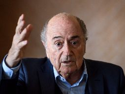 Blatter se ha mostrado a favor de Marruecos para organizar el Mundial, pues en su gestión ante la FIFA eligió mundiales organizados en un solo país. AFP / F. Coffrini