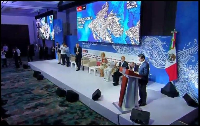 Peña Nieto asistió en la Cumbre Mundial del Océano 2018. TWITTER/@PresidenciaMX