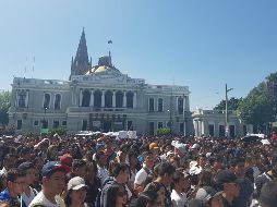 Cerca de siete mil personas acudieron a la manifestación, de acuerdo con Protección Civil y Bomberos. EL INFORMADOR / R. Bobadilla