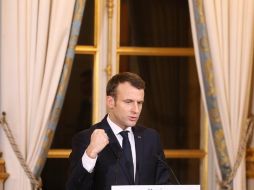 Macron también discutió con Trump las situaciones en Siria y Corea del Norte. EFE / L. Marin