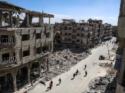 Desde el 18 de febrero solamente dos convoyes con ayuda humanitaria pudieron entrar en la parte rebelde de Guta para ayudar a la población. EFE/ M. Badra