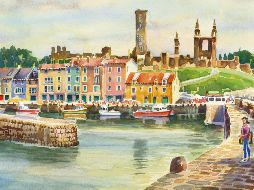 Saint Andrews presume no sólo su alma de ciudad golfista. Aquí se encuentran también algunos de los ejemplos más bellos de la arquitectura medieval. EL INFORMADOR/ J. Monroy