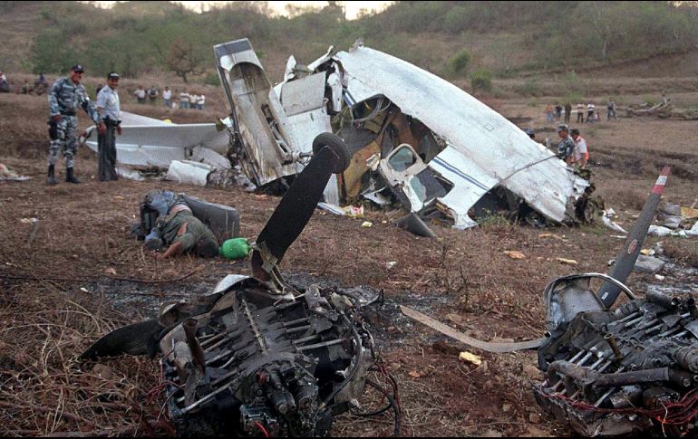 La avioneta fue hallada destruida casi en su totalidad en un camino de tierra en el municipio de Teculután. AFP / ARCHIVO