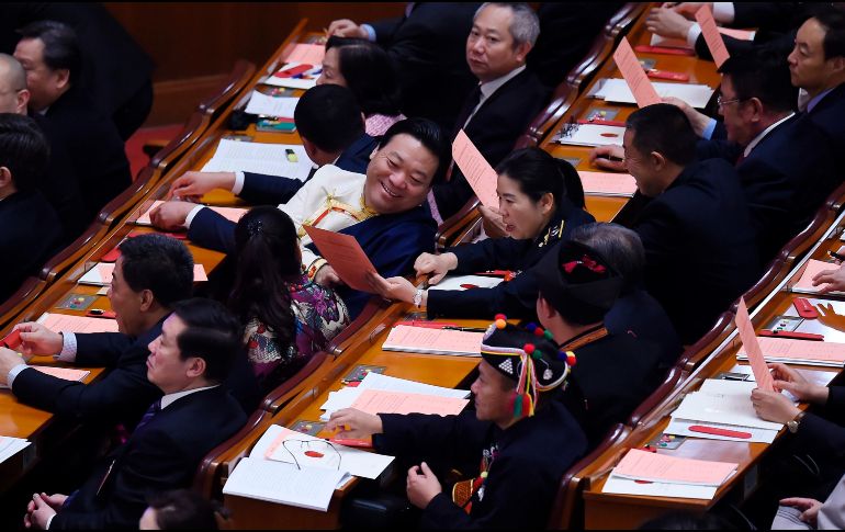 La aprobación de las enmiendas constitucionales supone una consolidación aún mayor del poder de Xi. AFP/W. Zhao