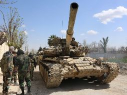 Las tropas gubernamentales se han hecho con el control de cerca del 60 por ciento de la superficie de Guta Oriental. AFP/STRINGER