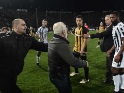 El ministro de deportes de Grecia declara que el gobierno no permitirá que los intereses de algunos perviertan el futbol. AFP /