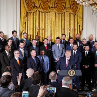Trump recibe a los Astros en la Casa Blanca