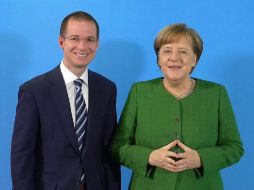 Al término de la reunión, Anaya y Merkel acordaron mantenerse en comunicación, para tratar temas en beneficio de ambas naciones. TWITTER / @RicardoAnayaC