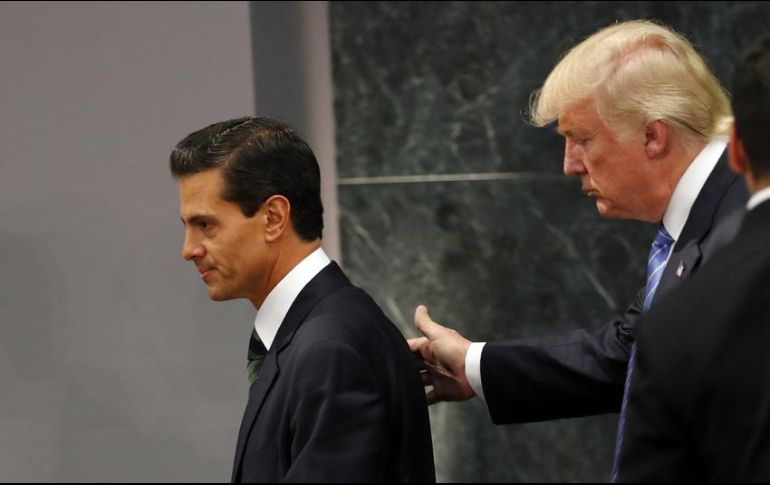 Peña Nieto ha cancelado visitas a Washington en dos ocasiones debido a la insistencia de Trump de que México pague el muro. AP / ARCHIVO
