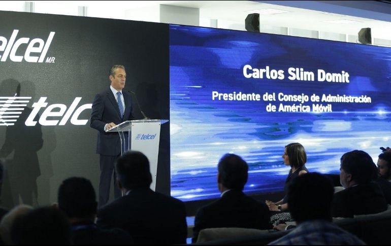 Carlos Slim Domit durante la presentación de la red 4.5G. TWITTER / @Telcel