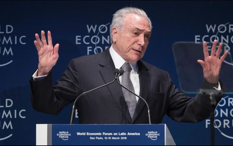 El presidente de Brasil, Michel Temer, se posicionó en contra de 
