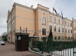 Vista del Consulado Británico en San Peterburgo, Rusia. EFE/A. Maltsev