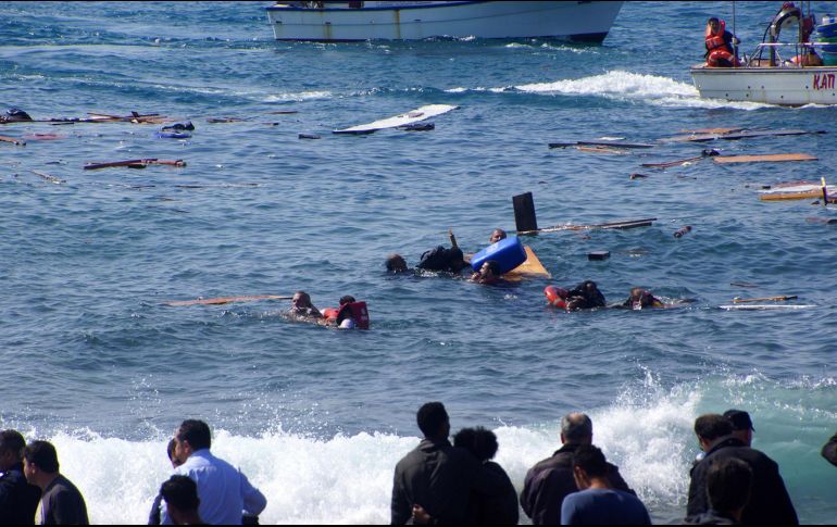 Este es el primer naufragio del año conocido en las costas griegas. AFP/ARCHIVO