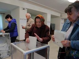 Como en todo el país, los ciudadanos podrán ejercer su derecho a voto hasta las 20:00 hora local. EFE/I. Kovalenko