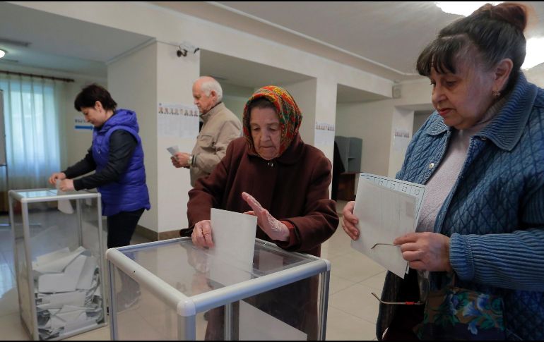 Como en todo el país, los ciudadanos podrán ejercer su derecho a voto hasta las 20:00 hora local. EFE/I. Kovalenko