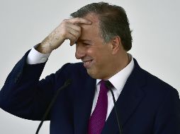 A la reunión de la Comisión Política Permanente que aprobará las listas de los plurinominales arribó ya Meade. AFP / P. Pardo