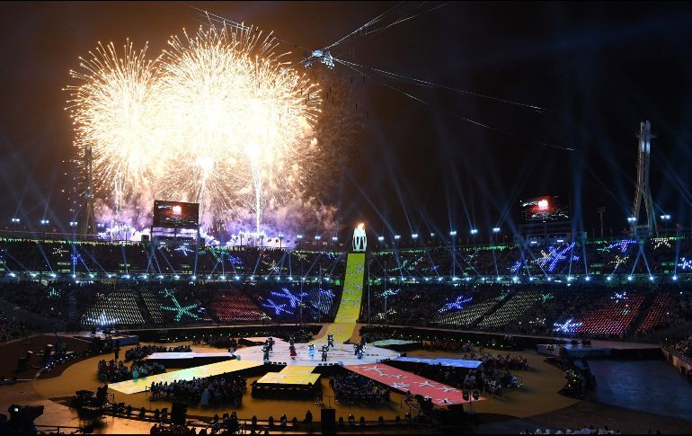 Aspecto de la ceremonia de clausura de los Juegos Paralímpicos de Invierno de Pyeongchan, Corea del Sur. AFP/Y. Jung
