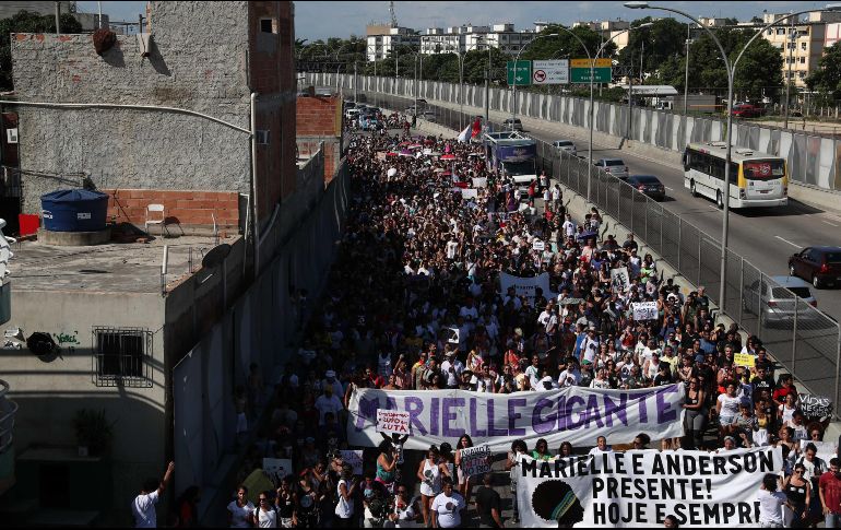El asesinado de Franco, de 38 años, se produjo un mes después de que el gobierno puso al Ejército a cargo de la seguridad en Río. EFE/ T. Rimmele