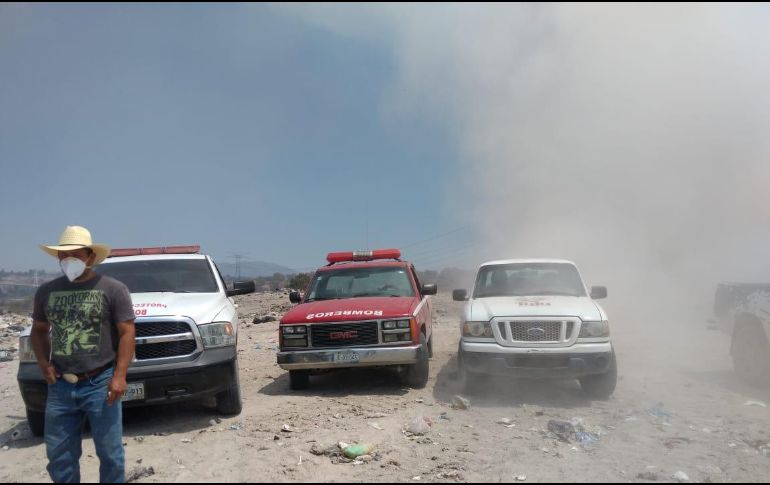 Los incendios en los vertederos de basura son difíciles de controlar debido a la basura orgánica . ESPECIAL