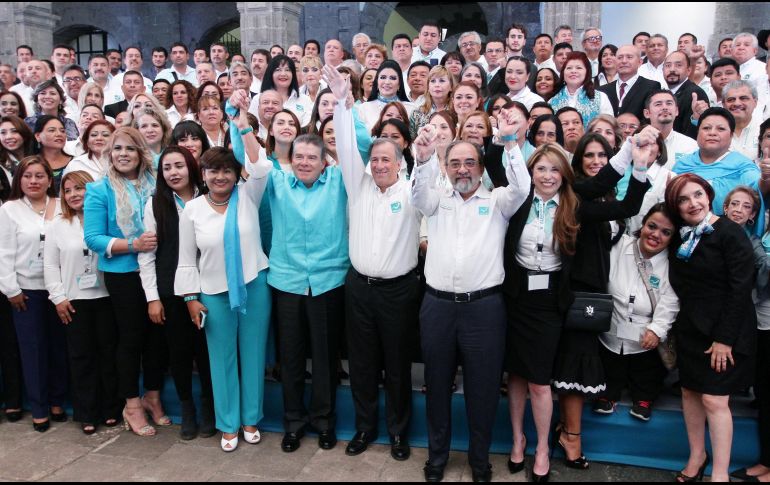 José Antonio Meade sostuvo una reunión con los candidatos de Nueva Alianza. NOTIMEX/A, Monroy