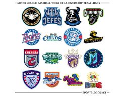 Un total de 26 equipos presentaron los divertidos eslóganes e imágenes con que participarán en la competencia de 160 juegos que iniciarán el próximo 8 de abril en round Rock, Texas. TWITTER / @sportslogosnet