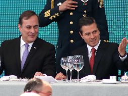 Juan Pablo Castañón, presidente del CCE y el presidente Enrique Peña Nieto. SUN/A. Ojeda
