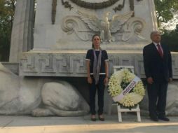El monumento se encuentra en el parque público más antiguo de la capital mexicana. TWITTER / @Claudiashein