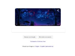 El Doodle de hoy muestra un bosque en medio de la noche, con un observatorio al centro. ESPECIAL / GOOGLE