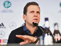 Oliver Bierhoff, mánager de la Selección Nacional de Alemania, señala que esperan a un México más agresivo que el de la Copa Confederaciones. AFP